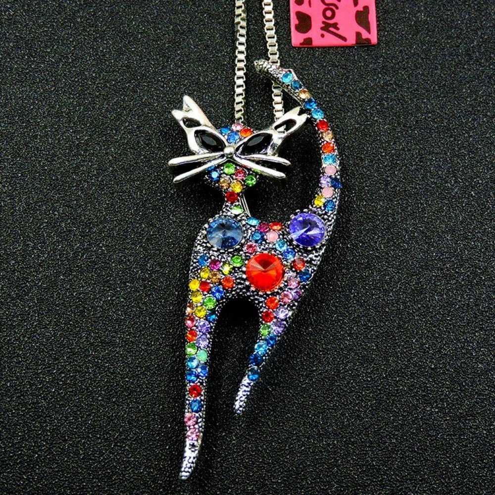 Betsey Johnson Sexy Kitty Necklace